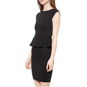 Alice + Olivia Peplum Black Dress - size 4